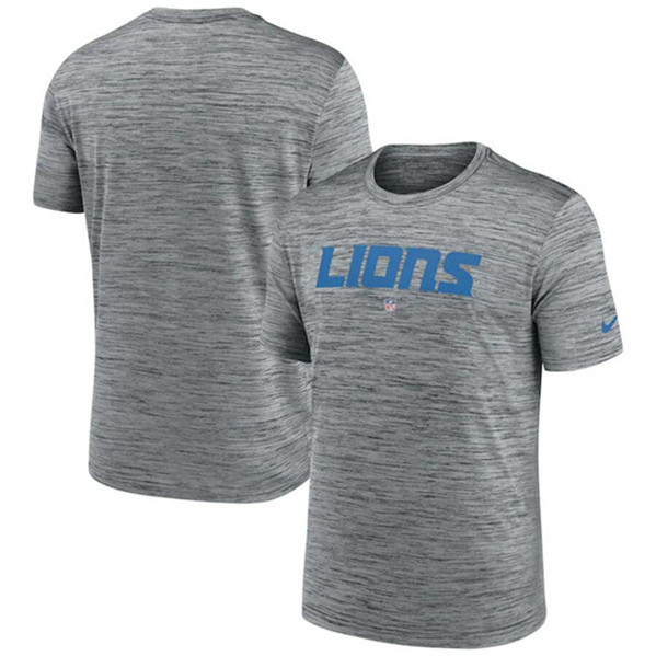 Men's Detroit Lions Gray Velocity Performance T-Shirt